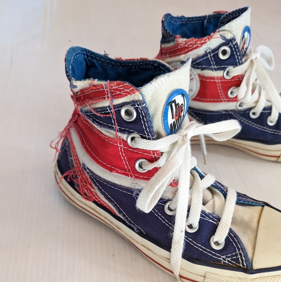 CONVERSE Limited Edition The Who flag Artwork 2008 Year Hour high top sneakers - Picture 9 of 15